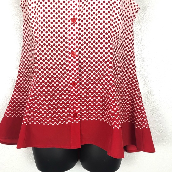KNAPP STUDIO red white polka dot hombre sh… - Picture 4 of 13